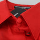 Dolce & Gabbana Red Silk Collared Long Sleeves Dress Shirt Top