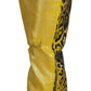 Dolce & Gabbana Yellow Leopard Cotton Straight Denim Jeans