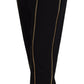 Dolce & Gabbana Black Wool High Waist Tapered Pants