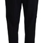 Dolce & Gabbana Black Wool High Waist Tapered Pants