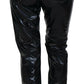 Dolce & Gabbana Black Nylon High Waist Skinny Pants