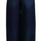 Dolce & Gabbana Blue Embellished Straight Denim Cotton Jeans