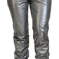 Dolce & Gabbana Metallic Silver High Waist Skinny Pants