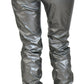 Dolce & Gabbana Metallic Silver High Waist Skinny Pants