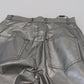 Dolce & Gabbana Metallic Silver High Waist Skinny Pants