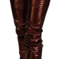 Dolce & Gabbana Metallic Bronze High Waist Skinny Jeans