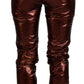 Dolce & Gabbana Metallic Bronze High Waist Skinny Jeans