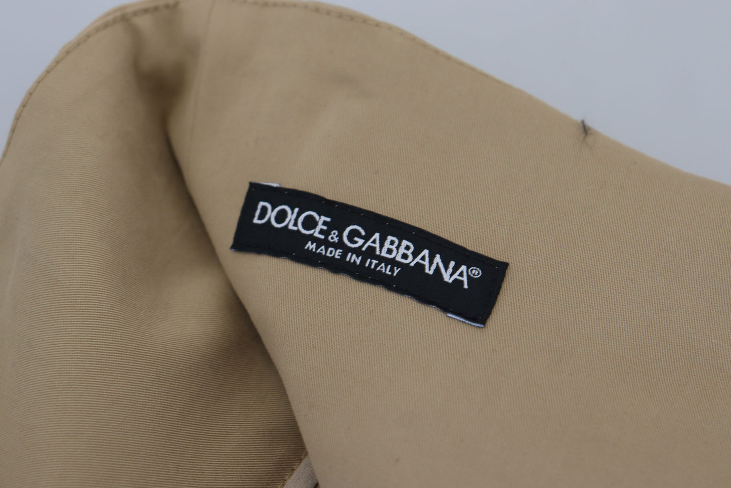 Dolce & Gabbana Brown Cotton High Waist Tapered Pants