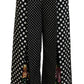 Dolce & Gabbana Multicolor Polka Dots High Waist  Pants