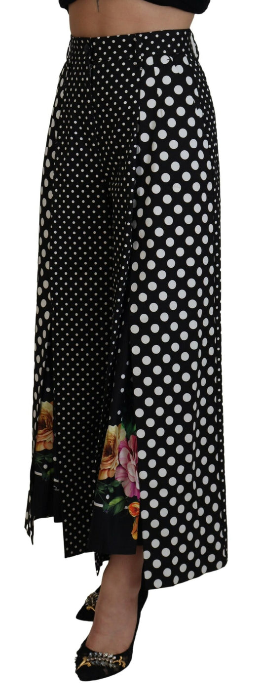 Dolce & Gabbana Multicolor Polka Dots High Waist  Pants