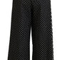 Dolce & Gabbana Multicolor Polka Dots High Waist  Pants