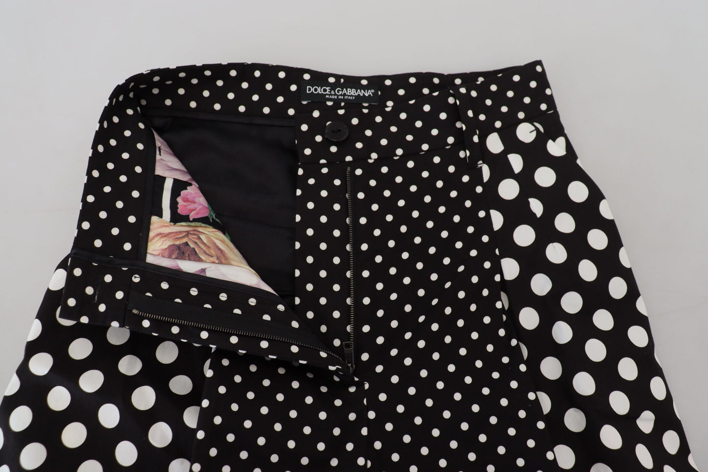 Dolce & Gabbana Multicolor Polka Dots High Waist  Pants