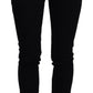 Dolce & Gabbana Black Sequined Cotton Slim Fit Denim Jeans