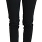 Ermanno Scervino Black Cotton Slim Fit Women Denim Jeans