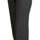 Dolce & Gabbana Gray High Waist Women Wool Pants