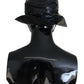 Dolce & Gabbana Black Quilted Faux Leather Women Bucket Cap Hat