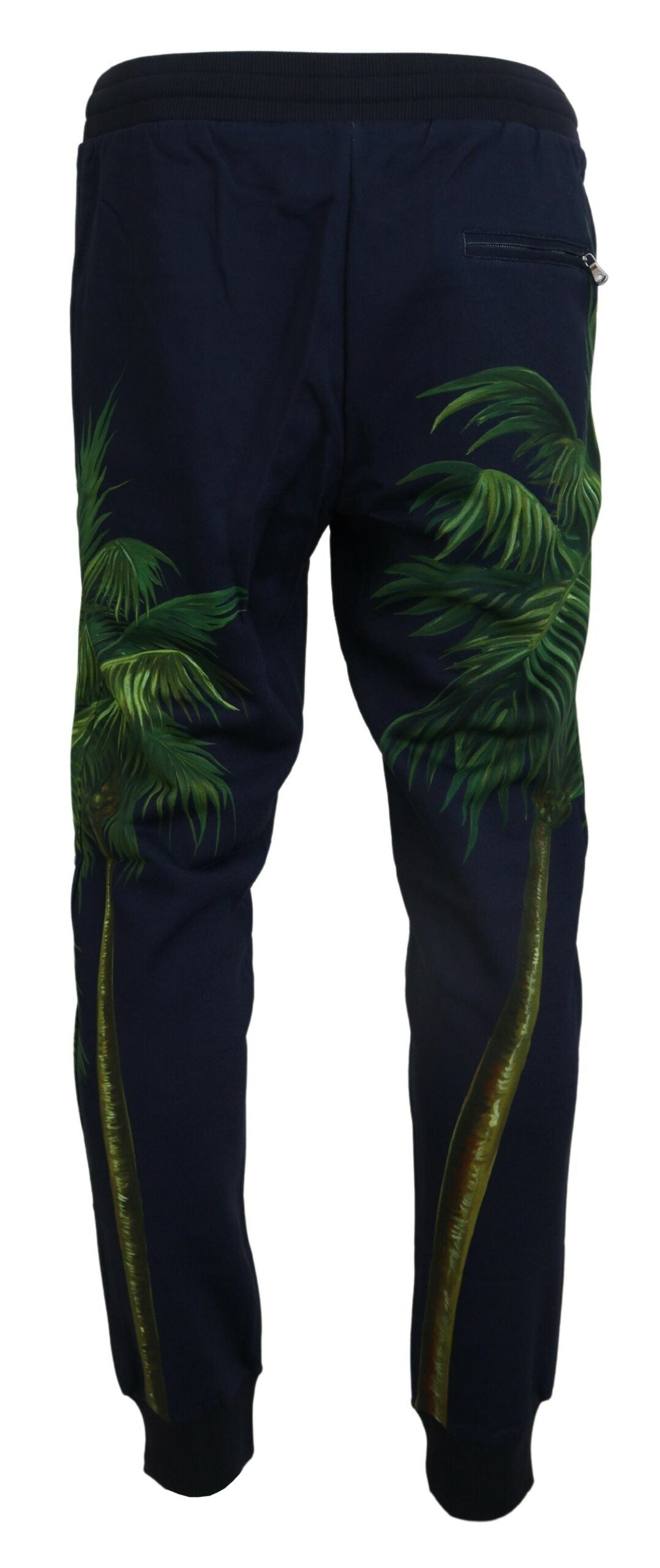 Dolce & Gabbana Black Cotton Printed Men Pants