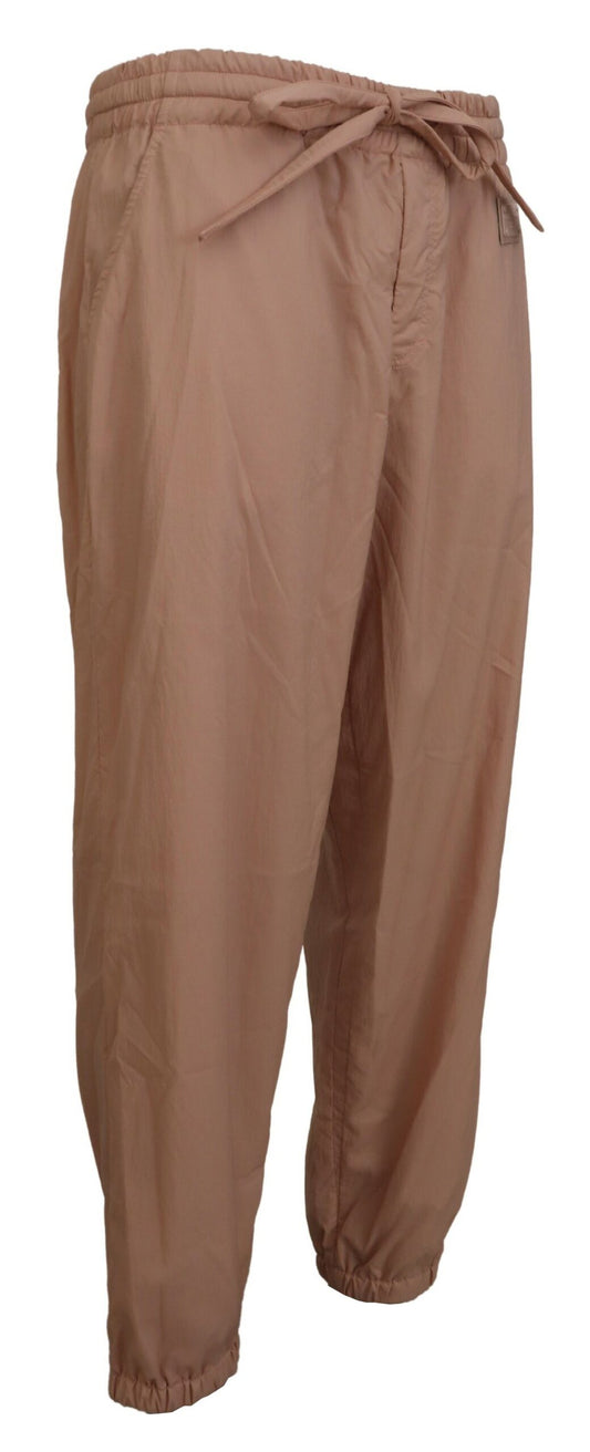 Dolce & Gabbana Peach Solid Men Sweatpants Pants