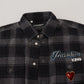 Dolce & Gabbana Black Gray Check Men Long Sleeves Shirt