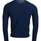 Dolce & Gabbana Blue Cashmere Roundneck Pullover Sweater