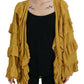 Aniye By Gold Long Sleeves Ruffled Women Cardigan Sweater