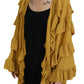 Aniye By Gold Long Sleeves Ruffled Women Cardigan Sweater