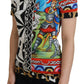 Dolce & Gabbana Multicolor Printed Women Exclusive Shirt Top