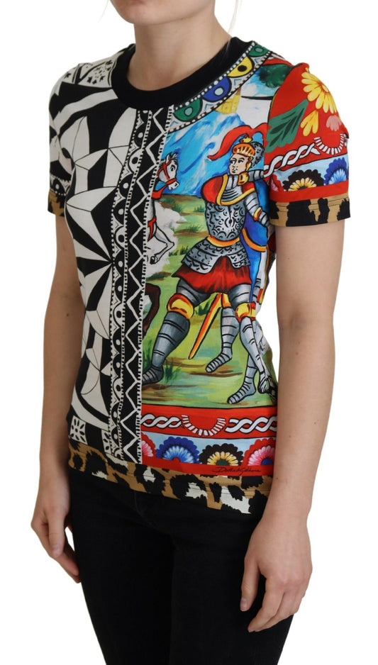 Dolce & Gabbana Multicolor Printed Women Exclusive Shirt Top