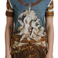 Dolce & Gabbana Multicolor DG Logo Angel Printed Shirt Top