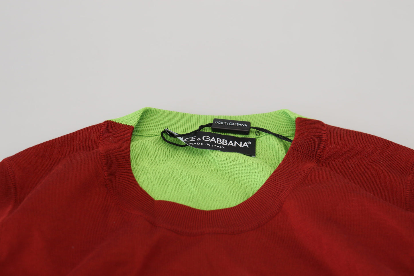 Dolce & Gabbana Red Green DG Logo Sleeveless Pullover Top