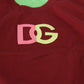 Dolce & Gabbana Red Green DG Logo Sleeveless Pullover Top