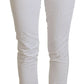 Dondup White High Waist Tapered Women Pants