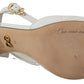 Dolce & Gabbana White Devotion Embellished Sandals Shoes