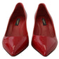 Dolce & Gabbana Exquisite Red Patent Leather Pumps