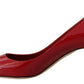 Dolce & Gabbana Exquisite Red Patent Leather Pumps