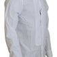 Dolce & Gabbana White Cotton Long Sleeves Mens Formal Shirt