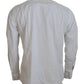 Dolce & Gabbana White Cotton Long Sleeves Mens Formal Shirt