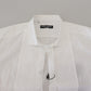 Dolce & Gabbana White Cotton Long Sleeves Mens Formal Shirt