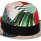 Dolce & Gabbana Multicolor Patchwork Women Fedora Wide Brim Hat