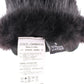 Dolce & Gabbana Black Beaver Fur Lambskin Leather Elbow Gloves