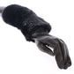 Dolce & Gabbana Black Beaver Fur Lambskin Leather Elbow Gloves