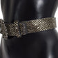 Dolce & Gabbana Multicolor Wide Crystal Buckle Sequined Belt