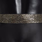 Dolce & Gabbana Multicolor Wide Crystal Buckle Sequined Belt