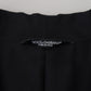 Dolce & Gabbana Black Robe Striped DG Patch Jacket Men Blazer