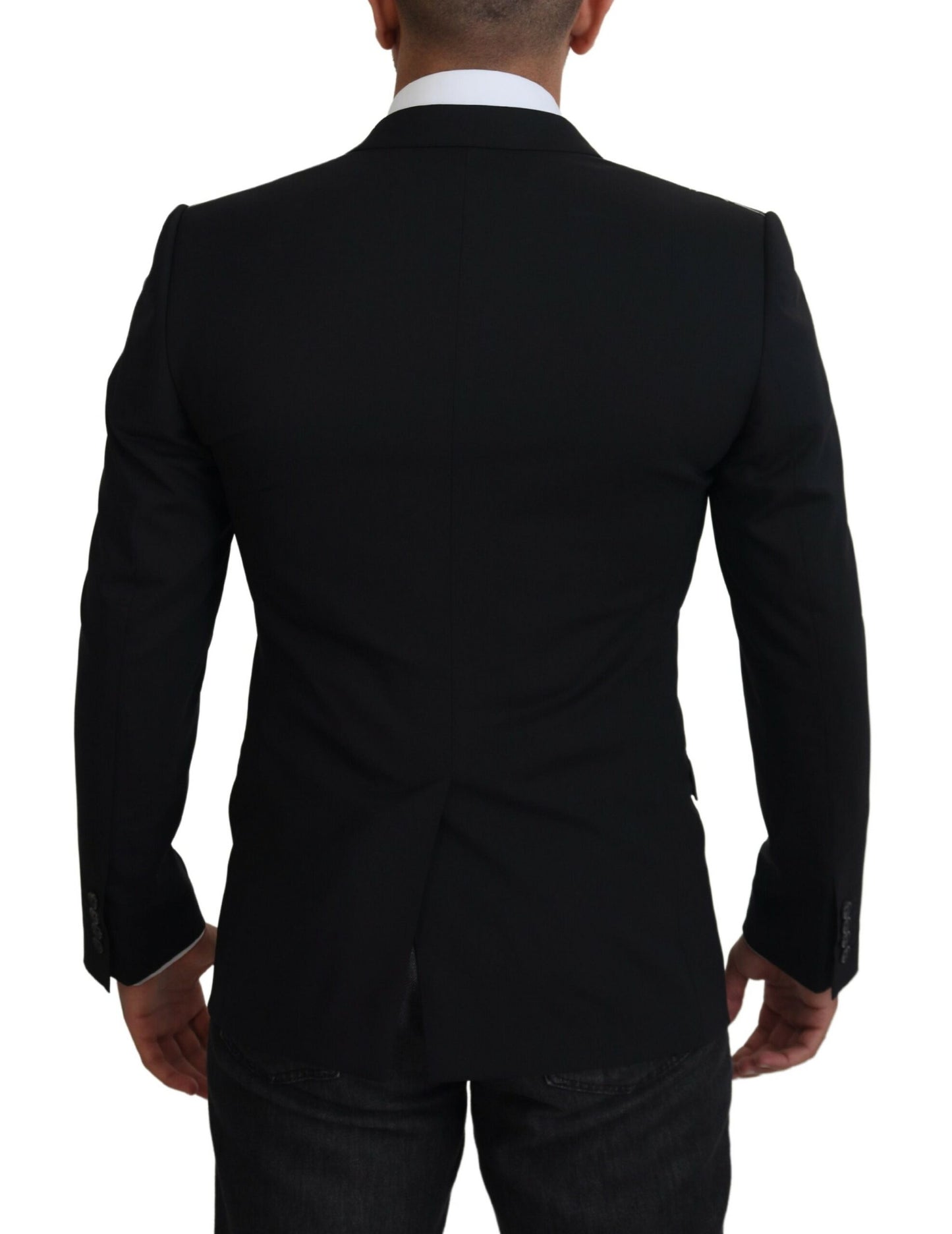 Dolce & Gabbana Black Jacket Vest 2 Piece MARTINI Blazer