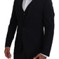 Dolce & Gabbana Black Jacket Vest 2 Piece MARTINI Blazer