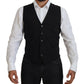 Dolce & Gabbana Black Jacket Vest 2 Piece MARTINI Blazer