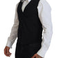 Dolce & Gabbana Black Jacket Vest 2 Piece MARTINI Blazer