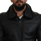 Dolce & Gabbana Chic Black Leather Jacket