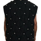 Dolce & Gabbana Black Sleeveless DG Metal Embellishment Jacket